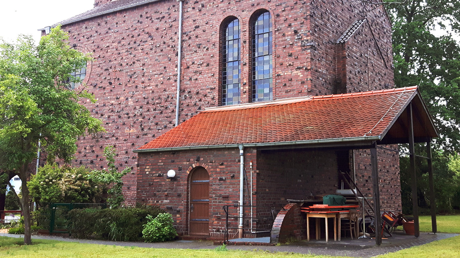 Rückseite der Kreuzkirche